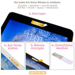 Lade das Bild in den Galerie-Viewer, Anleitung DE SURFSTICKER Webcamcover 1. Anbringen 2. Zur Seite kleben 3. Webcam mit Oberseite reinigen 4. Klebefläche waschen und immer wieder verwenden
