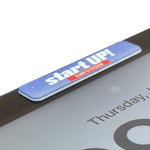 Lade das Bild in den Galerie-Viewer, SURFSTICKER Webcam Cover #countdownfrom the 3-pack #Rocket -  Camera Cover with text start up on night sky on an iPad 10.9 Gen 10 - Privacy Protection for Laptop, Tablet &amp; Smartphone
