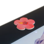 Lade das Bild in den Galerie-Viewer, SURFSTICKER Webcam Cover #akahai from the 3-pack #vintage -  Camera Cover yellow Surfsticker red flower with flower shape on iPad Air 2 zoom 2 - Privacy Protection for Laptop, Tablet &amp; Smartphone

