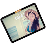 Lade das Bild in den Galerie-Viewer, SURFSTICKER Webcam Cover #alohagreetings from the 3-pack #vintage -  Camera Cover yellow Surfsticker with aloha text with palms in background on iPad 10.9 Gen 10 - Privacy Protection for Laptop, Tablet &amp; Smartphone
