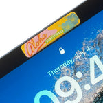 Lade das Bild in den Galerie-Viewer, SURFSTICKER Webcam Cover #alohawaikiki from the 3-pack #waikiki -  Camera Cover text aloha with two flowers on yellow and pink background on iPad 10.9 Gen 10 zoom 1 - Privacy Protection for Laptop, Tablet &amp; Smartphone

